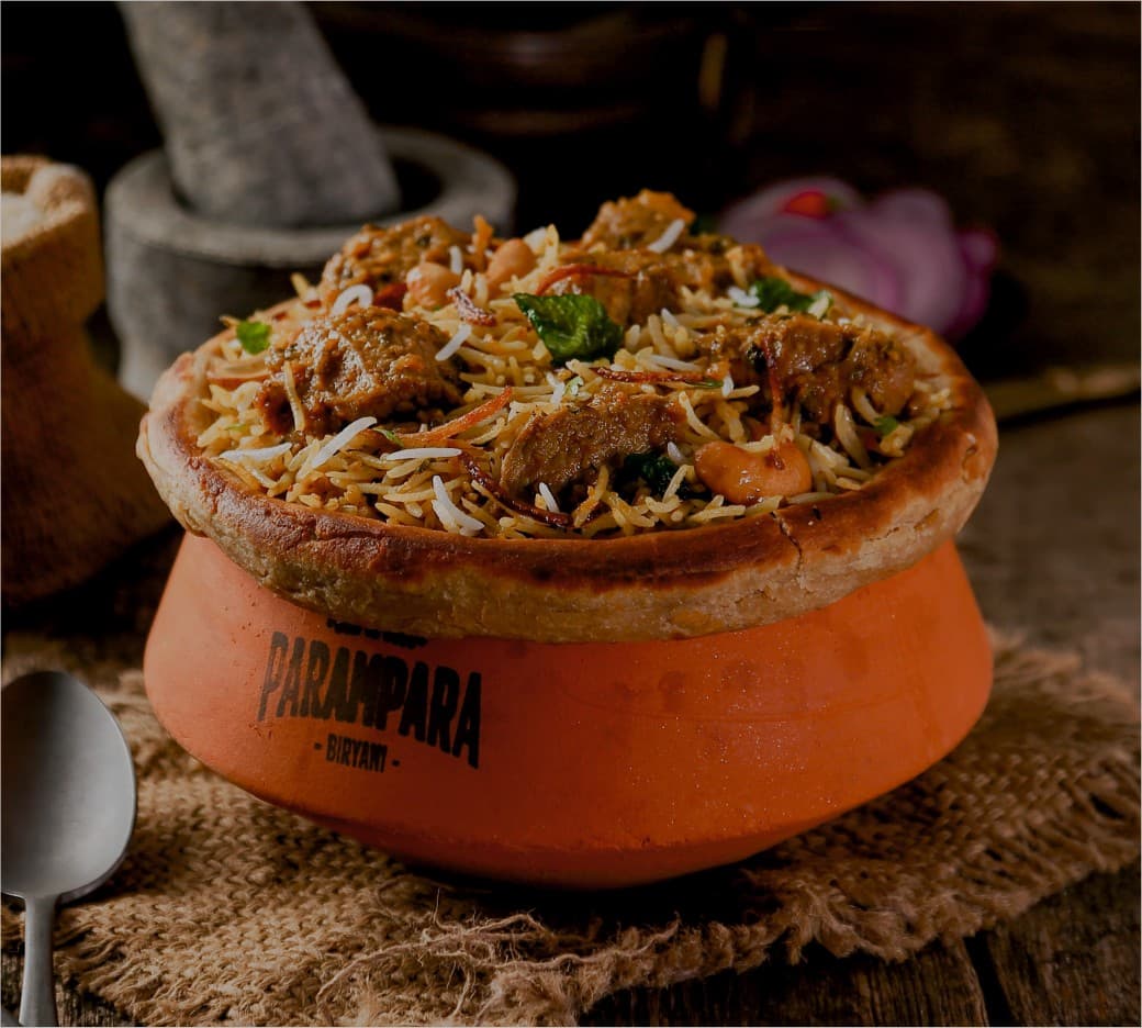 Boneless Mutton Biryani — Hyderabadi Dum Biryani by Parampara Biryani, Aundh Pune